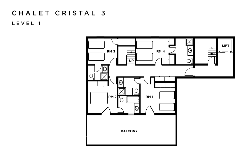 Chalet Cristal 3 Val d’Isere Floor Plan 2